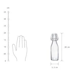 4x Flasche Mit Bügelverschluss 250ml SWING In Transparent -Angebote Butlers Store butlers 4x flasche mit bugelverschluss 250ml swing in transparent 3