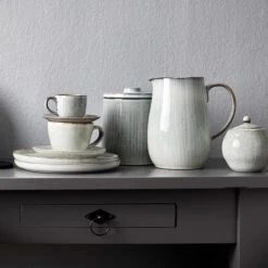 Angebote Butlers Store -Angebote Butlers Store butlers 4x kaffeetasse mit untertasse 270ml henley in hellgrau 1