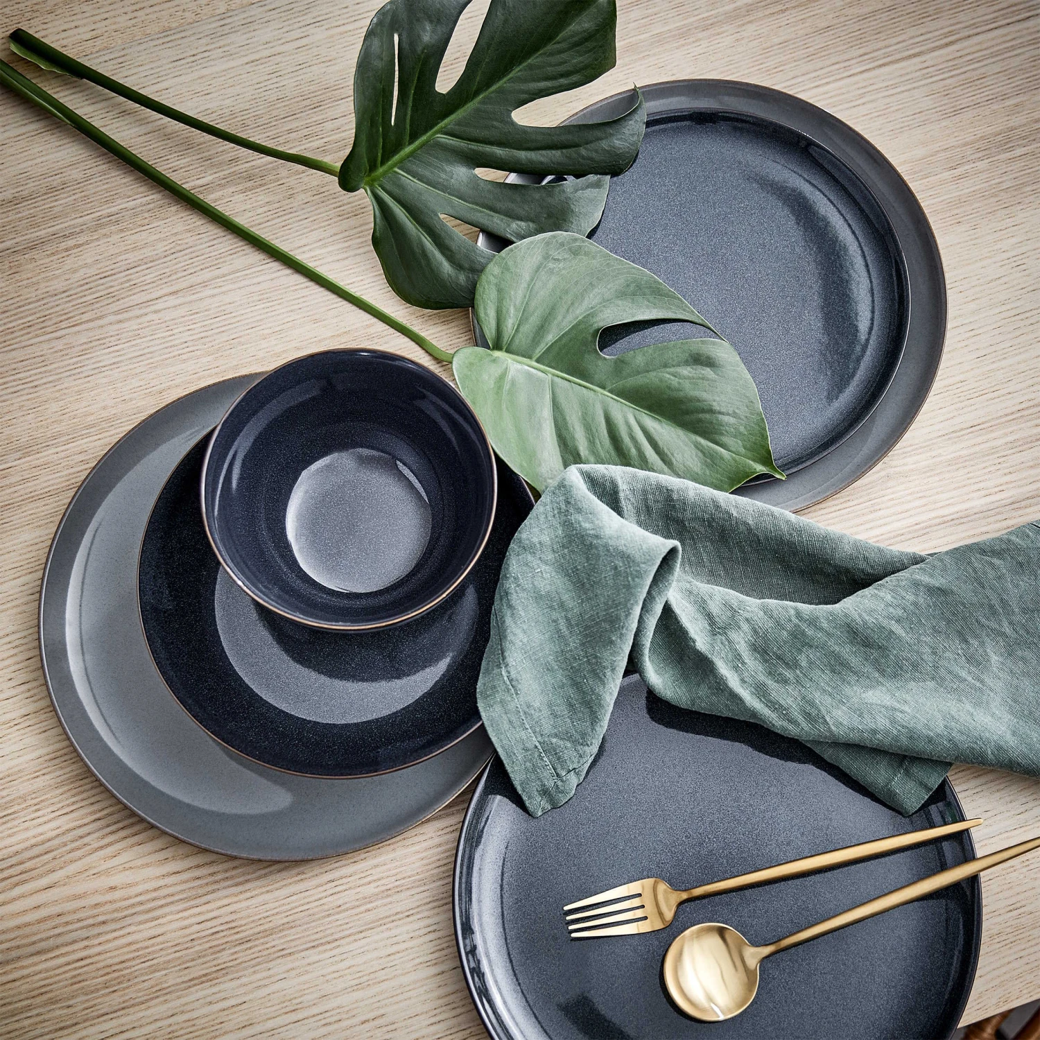 4x Pastateller Ø22cm NATIVE In Dunkelblau 11 4x Pastateller Ø22cm NATIVE In Dunkelblau – Bild 9