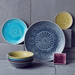 4x Teller Ø25cm SUMATRA In Türkis -Angebote Butlers Store butlers 4x teller o25cm sumatra in turkis 6