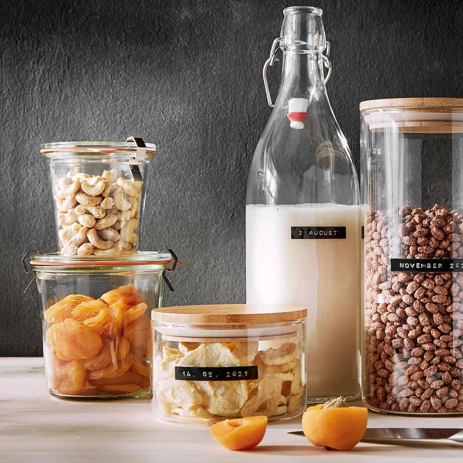 4x Vorratsgläser 550ml WOODLOCK In Transparent 8 4x Vorratsgläser 550ml WOODLOCK In Transparent – Bild 6