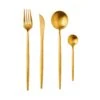 Besteck-Set 4-tlg. Matt STILETTO In Gold -Angebote Butlers Store butlers besteck set 4 tlg matt stiletto in gold