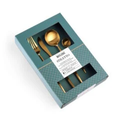 Besteck-Set 4-tlg. Matt STILETTO In Gold -Angebote Butlers Store butlers besteck set 4 tlg matt stiletto in gold 2