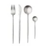 Besteck-Set 4-tlg. Matt STILETTO In Silber -Angebote Butlers Store butlers besteck set 4 tlg matt stiletto in silber