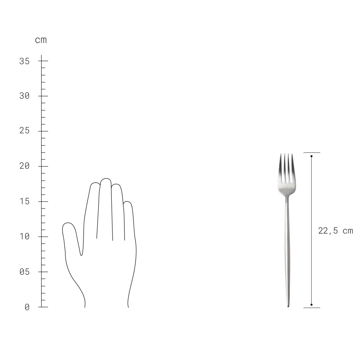 Besteck-Set 4-tlg. Matt STILETTO In Silber 5 Besteck-Set 4-tlg. Matt STILETTO In Silber – Bild 3