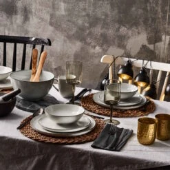 Geschirr-Set 12-tlg. HENLEY In Grau -Angebote Butlers Store butlers geschirr set 12 tlg henley in grau 8