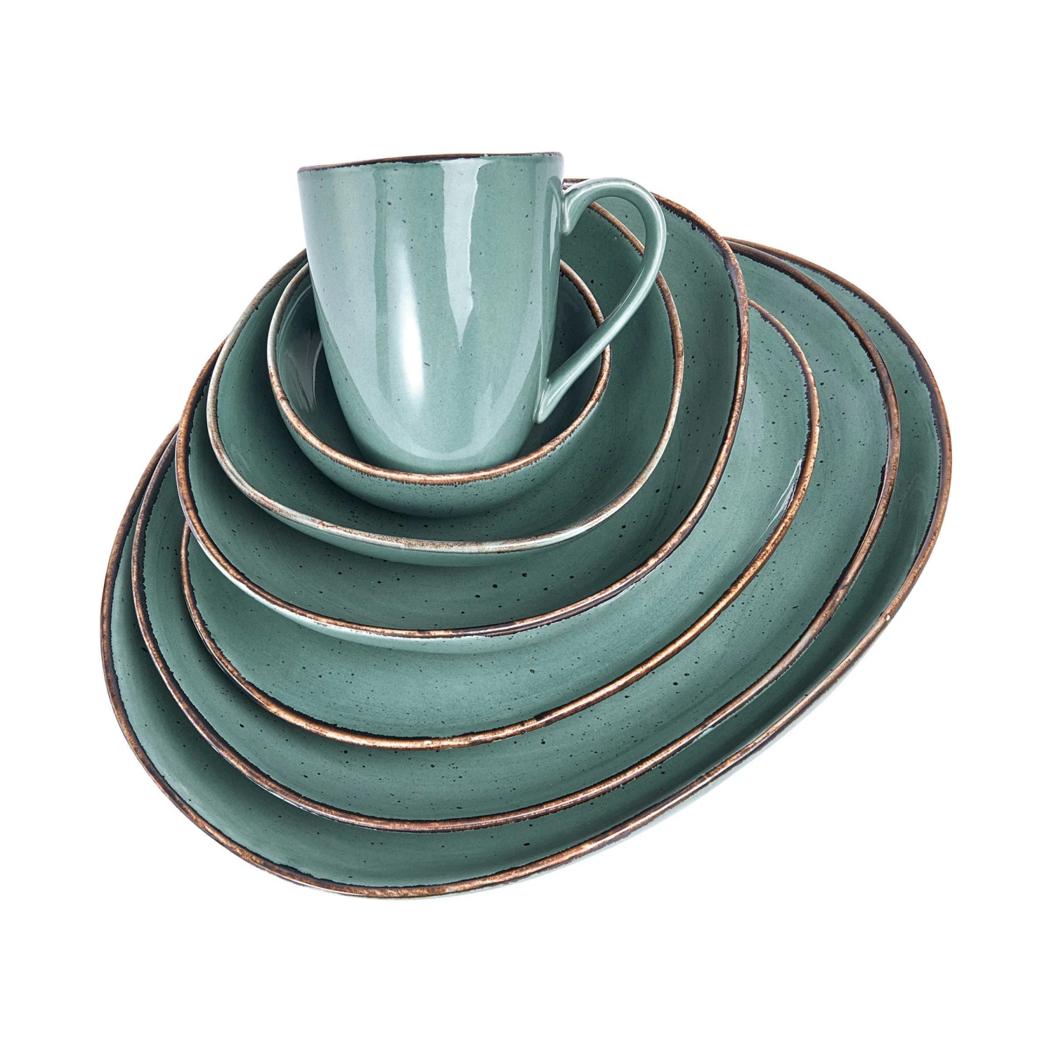 Geschirr-Set 16-tlg. FINCA In Blau 14 Geschirr-Set 16-tlg. FINCA In Blau – Bild 12