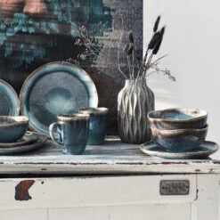 Geschirr-Set 16-tlg. HILDA In Dunkelblau -Angebote Butlers Store butlers geschirr set 16 tlg hilda in dunkelblau 19