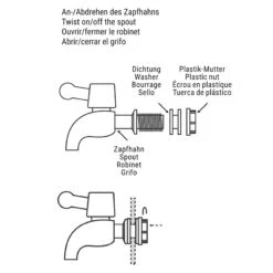 Getränkespender 3,5 L REFRESH In Transparent -Angebote Butlers Store butlers getrankespender 3 5 l refresh in transparent 12