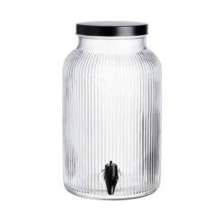 Getränkespender Mit Ständer 2 Tlg. FOUNTAIN In Transparent-Schwarz -Angebote Butlers Store butlers getrankespender mit stander 2 tlg fountain in transparent schwarz 5