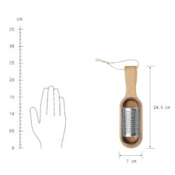 Parmesanreibe L 24,5 X B 7cm GOURMET In Braun-Silber -Angebote Butlers Store butlers parmesanreibe l 24 5 x b 7cm gourmet in braun silber 2