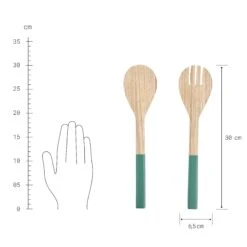 Salatbesteck 2-tlg. BAMBOO In Salbei -Angebote Butlers Store butlers salatbesteck 2 tlg bamboo in salbei 2
