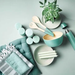 Salatbesteck 2-tlg. BAMBOO In Salbei -Angebote Butlers Store butlers salatbesteck 2 tlg bamboo in salbei 3