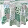 Wachstischdecke Patchwork Ø 140 Cm WATERPROOF In Grün -Angebote Butlers Store butlers wachstischdecke patchwork o 140 cm waterproof in grun
